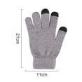 thumbnail image 2 of Knit thermal gloves, wool non-slip touch screen gloves, 2 of 5