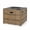 Brown/ST Dark Gray, variant on Camak Wood Resin Outdoor 31" Rectangular Fire Pit - 40,000 BTU, Brown