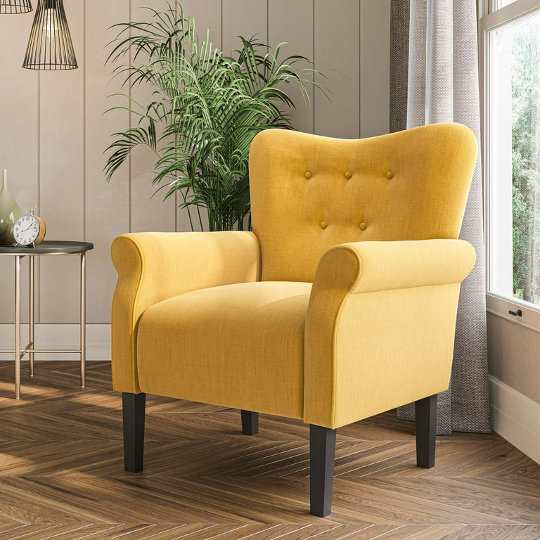 BELLEZE Accent Chair Armchair for Living Room Allston Citrine
