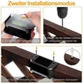 thumbnail image 3 of Lámpara Paso Solar LED Luces Cerca para Exteriores 4 Piezas Impermeable Blanco FLhrweasw, 3 of 9