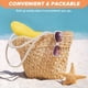thumbnail image 4 of Sombrero de 52-54 cm de circunferencia, sombrero para niños, sombrero de paja plegable de verano con protección solar, sombrero para el sol, sombrero de copa plana, sombrero para el sol de playa al, 4 of 5
