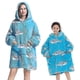 thumbnail image 1 of Sudadera con capucha y manta de sherpa de invierno para niña, sudadera de felpa de vellón, ropa de hogar con aguacate, 1 of 4