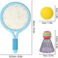 thumbnail image 3 of Juego de raquetas de tenis para niños que incluye 2 raquetas y 2 pelotas, color rosa, 3 of 5
