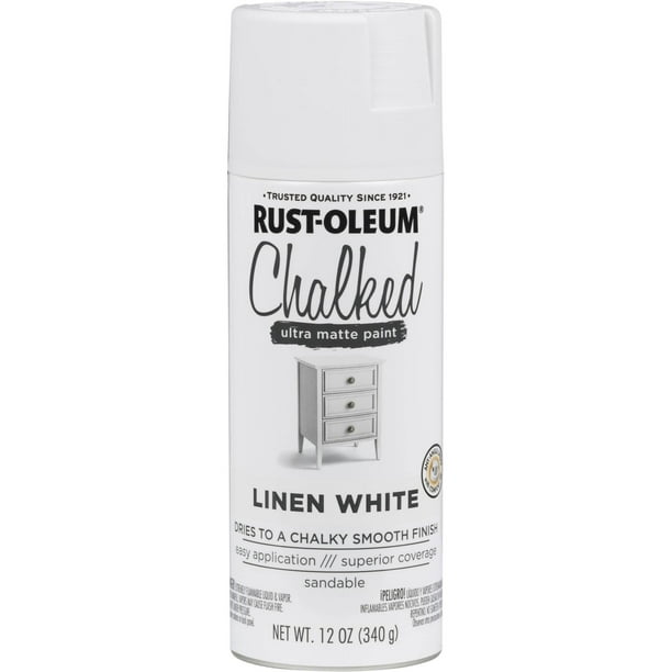 Linen White Rust Oleum Chalked Ultra Matte Spray Paint 12 Oz Com - Rustoleum Chalk Paint Colors Spray