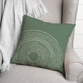 thumbnail image 3 of Creative Products Green Circle Dot Pattern 18x18 Indoor / Outdoor Pillow, 3 of 9