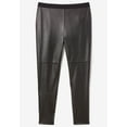 thumbnail image 4 of Roaman's Women's Plus Size Faux Leather Legging, 4 of 6