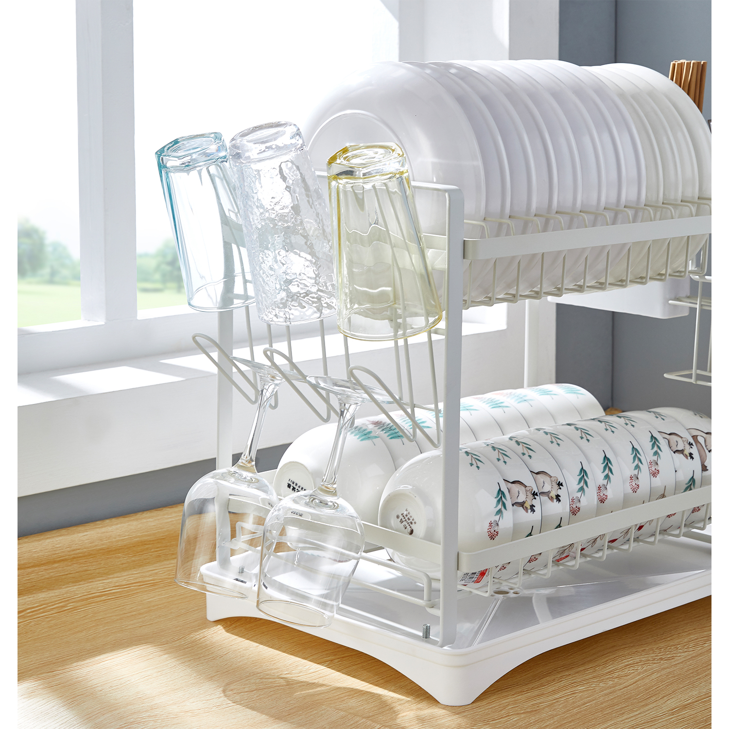 Dish Racks Home Joseph Joseph 85040 Extend Expandable Dish Drying Rack