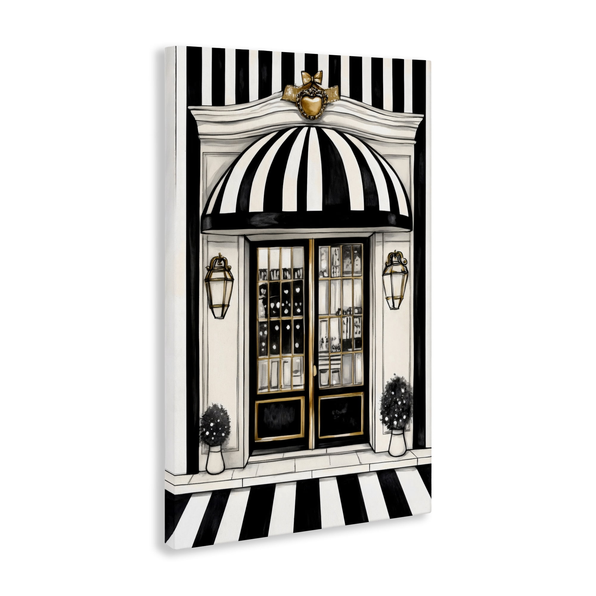 Stupell Industries Paris Storefront Facade Canvas Wall Art, design by Petal Prints Design