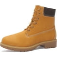 thumbnail image 1 of Women Work Boot Slip Resistant Lace-up Bootie Steel Toe Outdoor Shoes High Top Yellow 8, 1 of 6