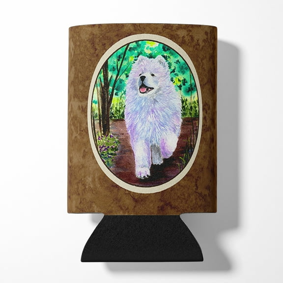 Caroline's Treasures SS8458CC Samoyed Can or Bottle Hugger, Can Hugger, multicolor