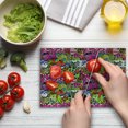 thumbnail image 3 of Urban Graffiti Cutting Board, Arrow Pierced Bubbly Hearts and Skull Detailed Sharp Edged Shapes Street Art, Decorative Tempered Glass Cutting and Serving Board, in 3 Sizes, by Ambesonne, 3 of 5