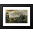 thumbnail image 2 of Christian Georg Schütz the elder 24x17 Black Modern Framed Museum Art Print Titled - Schonbusch Castle Near Aschaffenburg (1786), 2 of 5