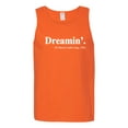 thumbnail image 2 of Dreamin' Dr Martin Luther King Jr. 1963 Mens Graphic Tank Top, Orange, Medium, 2 of 3