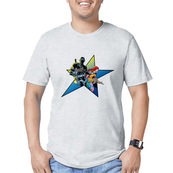 CafePress - G.I. Joe Snake Eyes And Scar Men's Classic T Shirt - Fitted T-Shirt, Vintage Fit Soft Cotton Tee