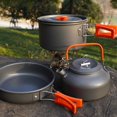 thumbnail image 2 of Portable Camping Cookware Set: Non-Stick Aluminum Gear for Outdoor Cooking!, 2 of 10