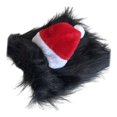 thumbnail image 2 of Gorro de Papá para gatos, cálido y creativo, ideal para disfrazar a tu mascota en estas fiestas. para gatos, cachorros y perros. Negro M, 2 of 8