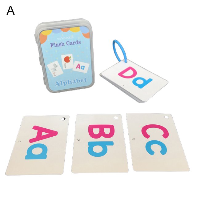 Visland Baby Flash Card Thickened Eye Protection Improve Logic Early Learning Flash Card Animal Number Alphabet Card Kit for Newborn