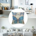 thumbnail image 5 of PIKWEEK  Butterfly Farmhouse Throw Pillow Covers, Wild Butterflies Set of 2 Cushion Case Pillow Cover for Bed  Couch Square Throw Pillowcases for Men Women Multiple specifications&nbsp; White, 5 of 7