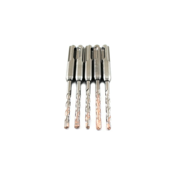 TEMO 5 pc Sds-Plus Rotary Hammer Drill Bit Set 3/16 x 2 x 4 Inch