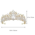 thumbnail image 2 of OHOIOLLA 1Ud Crown Crystal Tiara Accesorio Para Novias Y Fiesta, 2 of 8