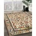 thumbnail image 3 of Ahgly Company Machine Washable Indoor Rectangle Traditional Sienna Brown Area Rugs, 4' x 6', 3 of 7
