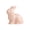 Pink, variant on weibbin Ceramic Easter Bunny Figurine for Home Tabletop Decor, 4.29x4.09 Inches, White