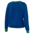 thumbnail image 3 of Women's WEAR by Erin Andrews Royal Seattle Seahawks Tie-Front Long Sleeve T-Shirt, 3 of 4