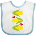 thumbnail image 3 of Inktastic Corn Lover Corn on the Cob Boys or Girls Baby Bib, 3 of 4