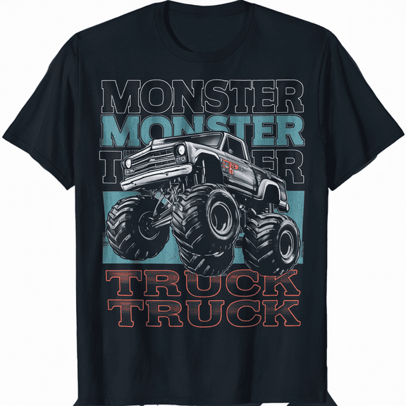 Monster Truck Retro Gift T-Shirt