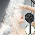 thumbnail image 2 of CASAFUN Premium High Pressure Shower Handheld Showerhead with 5 Spray Modesfor the Elderly Children, Modern Chromes Look Built in Power Spray for Home, Gym, Hotel, Bath, 2 of 6