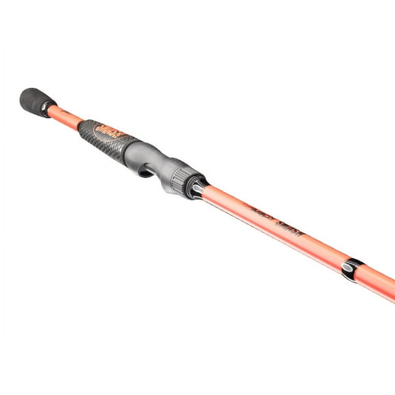 Lew's MACH Smash Spinning Fishing Rod, 6-Foot 9-Inch 1-Piece Rod, Medium-Light Power, Red