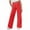 Red, variant on HAOTAGS Girls School Uniform Pants, Solid Elastic Waist Casual Wide - Leg Pants Gray 5-6 Years