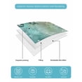 thumbnail image 5 of Quilts Full Size, Turquoise Vintage Butterfly Soft Comforter Bedding Set for Bed, Watercolor Retro Art Lightweight Quilted Bedspread with Pillow Cover(2 Pieces) for All Season, 78x90 Inch, 5 of 6