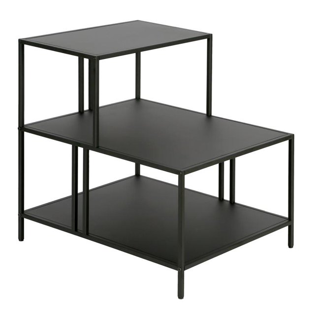 Henn&Hart Table d'Appoint en Métal Bronze Noirci de 20 Po