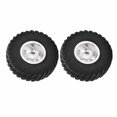 thumbnail image 4 of 2PCS Wheel Rims Tires Tyre Set for Axial SCX24 AXI00001 1/24 RC Crawler Car Upgrade PartsSilver, 4 of 6