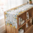 thumbnail image 6 of Table Runners 120 Inches Long Dress Scarves, Daisy Spring Floral Farmhouse Coffee/Dining/Kitchen Table Runner for Living Room, Farmhouse Botanical Green Leaves Wooden 13x120 Inch, 6 of 9