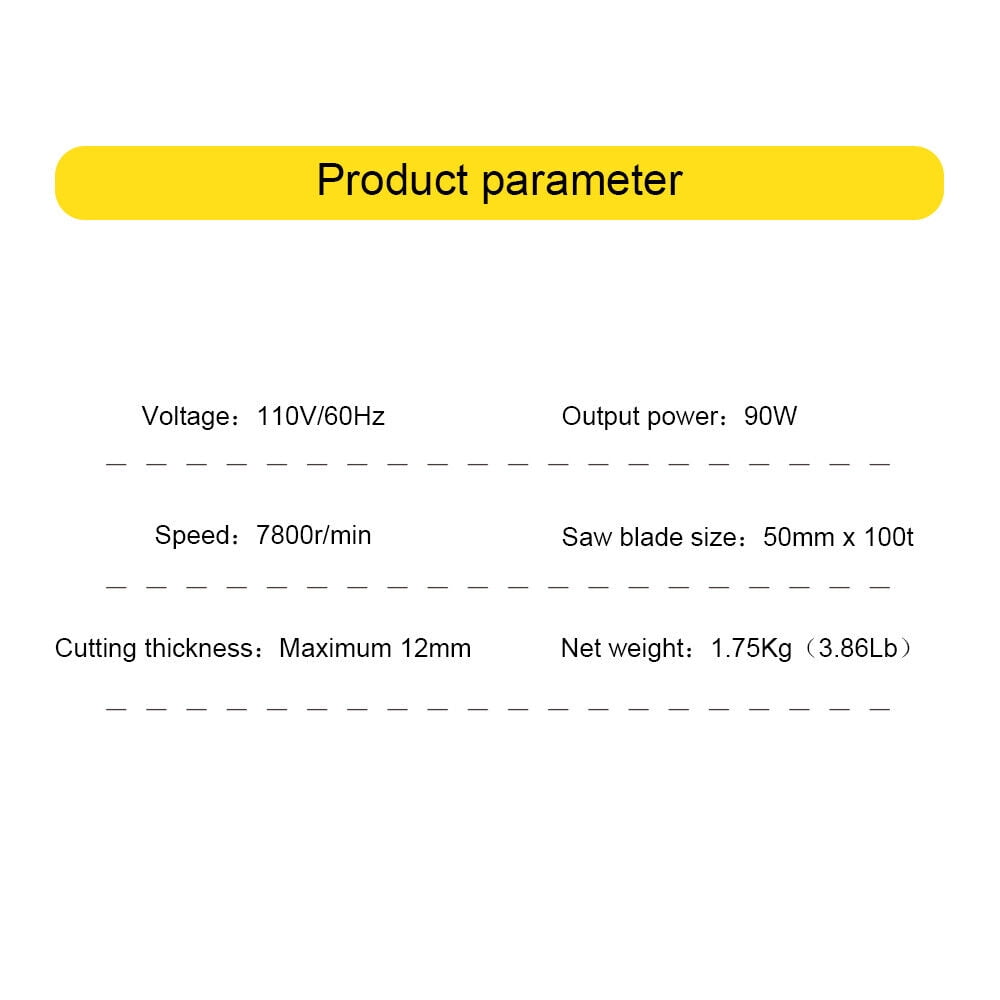 Miumaeov Bench Top Mini Cut Off Saw 0-45° Miter Saw Metal Plastic Wood Cutting Tool 2'' Blade Accurate Precision Cutter