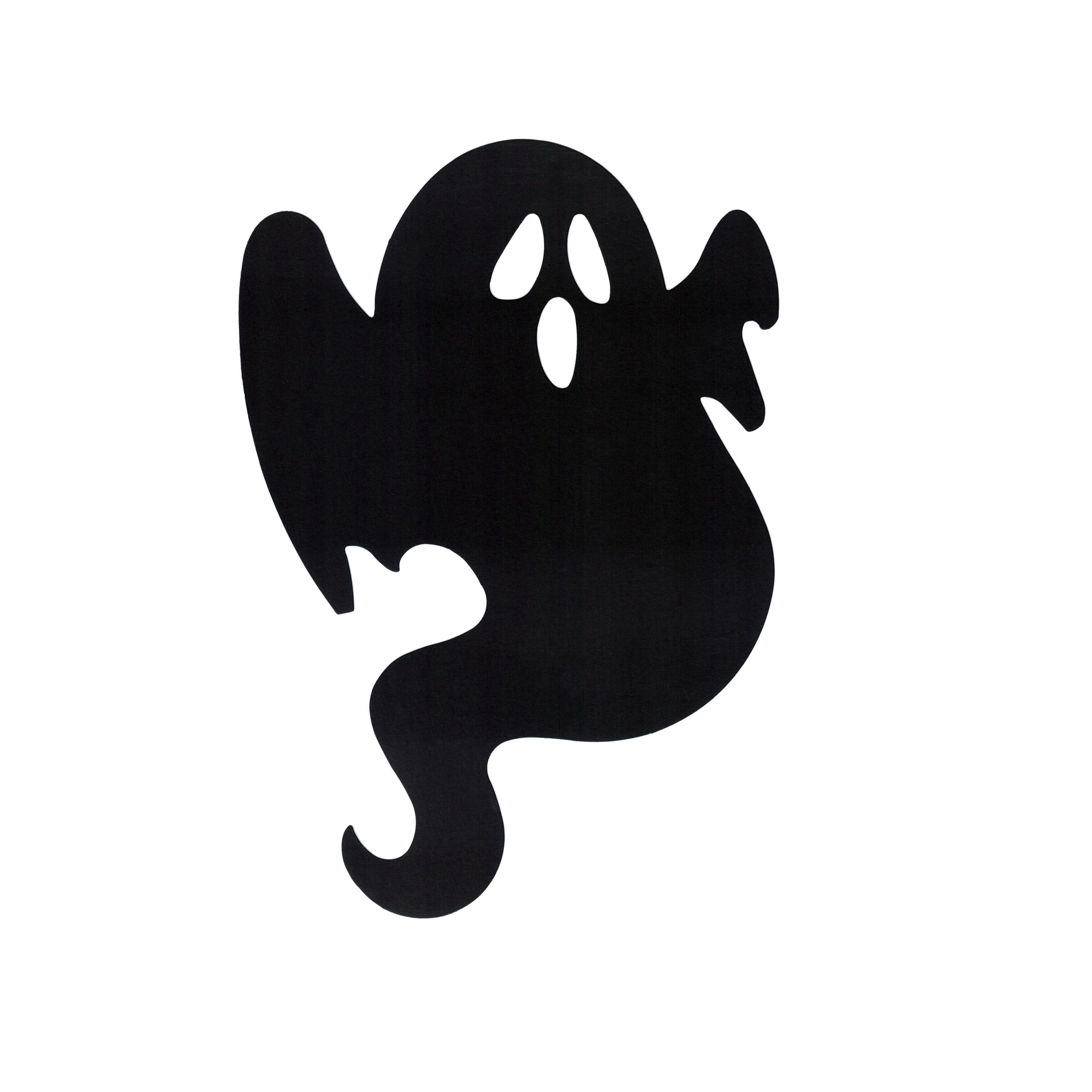 Paper Ghost Cutouts Decoration, Black, 12 Pieces, Halloween by Way To Celebrate