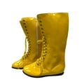 thumbnail image 2 of Yellow Adult Pro Wrestling Boots WWF WWE Hogan Costume Hulk Super Hero Boxer, 2 of 7
