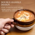 thumbnail image 3 of French Onion Soup Bowls with Handles, 6 Pack Ceramic Soup Crocks Oven Safe for Chilli, Cereal, Pot Pies - Dishwasher, Microwave & Broil Safe, 16 oz, 3 of 6
