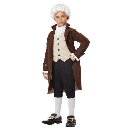 Child Boy Colonial Man or Benjamin Franklin Costume by California Costumes 00435