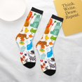 thumbnail image 4 of Uemuo Animals Printed Kids Boys Socks Seamless Crew Socks Crazy Funny Athletic Sport Socks for Children, 4 of 6
