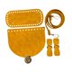 thumbnail image 3 of Kit de tejido de bolsos de cuero sintético para hacer bolsos, bolsos cruzados y carteras. Amarillo, 3 of 9