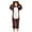 Coffee, variant on vdgthytj Girls Fleece Hooded Jumpsuit Cute Ear Fuzzy Winter Warm Rompers Casual Zip up Outfits One-Piece Sleepwear