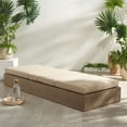 thumbnail image 6 of Safavieh Vincent Wood Outdoor Lounge Chair, Natural/Tan, 6 of 15