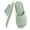 Green, variant on Summer House Slippers for Women Men Breathable Waffle Slide Slippers Slip-on Open Toe House Shoes, Green