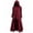 Wine, variant on MRULIC coat for women Womens Fashion Hooded Plus Size Vintage Cloak High Low Sweater Blouse Tops Women's Fleece Jackets Coats Black   4XL