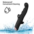 thumbnail image 6 of MLSICE 10 Vibration Modes Female G Spot Vibrator With External Knocking Design , Soft Silicone Waterproof Usb Rechargeable Vibrator - Purple, 6 of 7