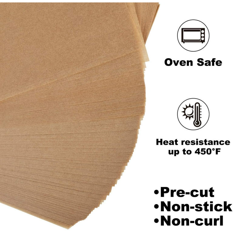 500 Pcs Unbleached Parchment Baking Sheets, Inches Non-Stick Precut