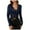 Blue, variant on felwors Women Floral Lace Long Sleeve See-Through Tops Crewneck Low Cut Lined Bust Shirts Slim Chest Tie Bow Crop Blouses Black, XL